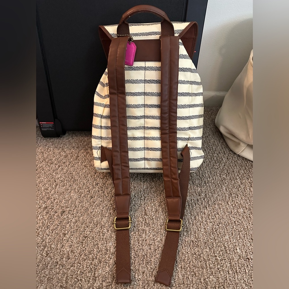 FOSSIL Coated Canvas Backpack - Picture 3 of 15